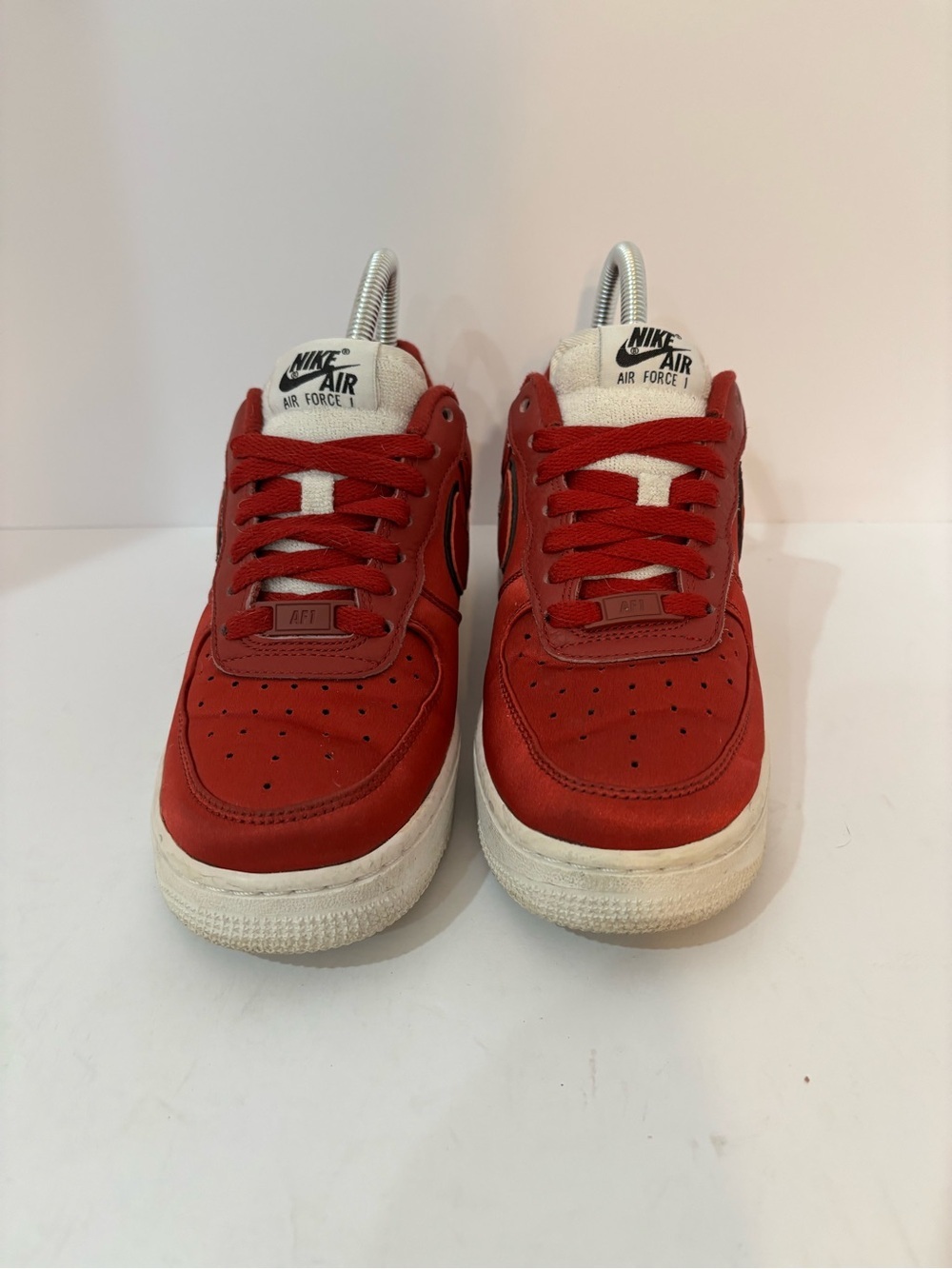Nike‎ Air Force 1 Low Red Sneakers size 6 - Picture 2 of 9